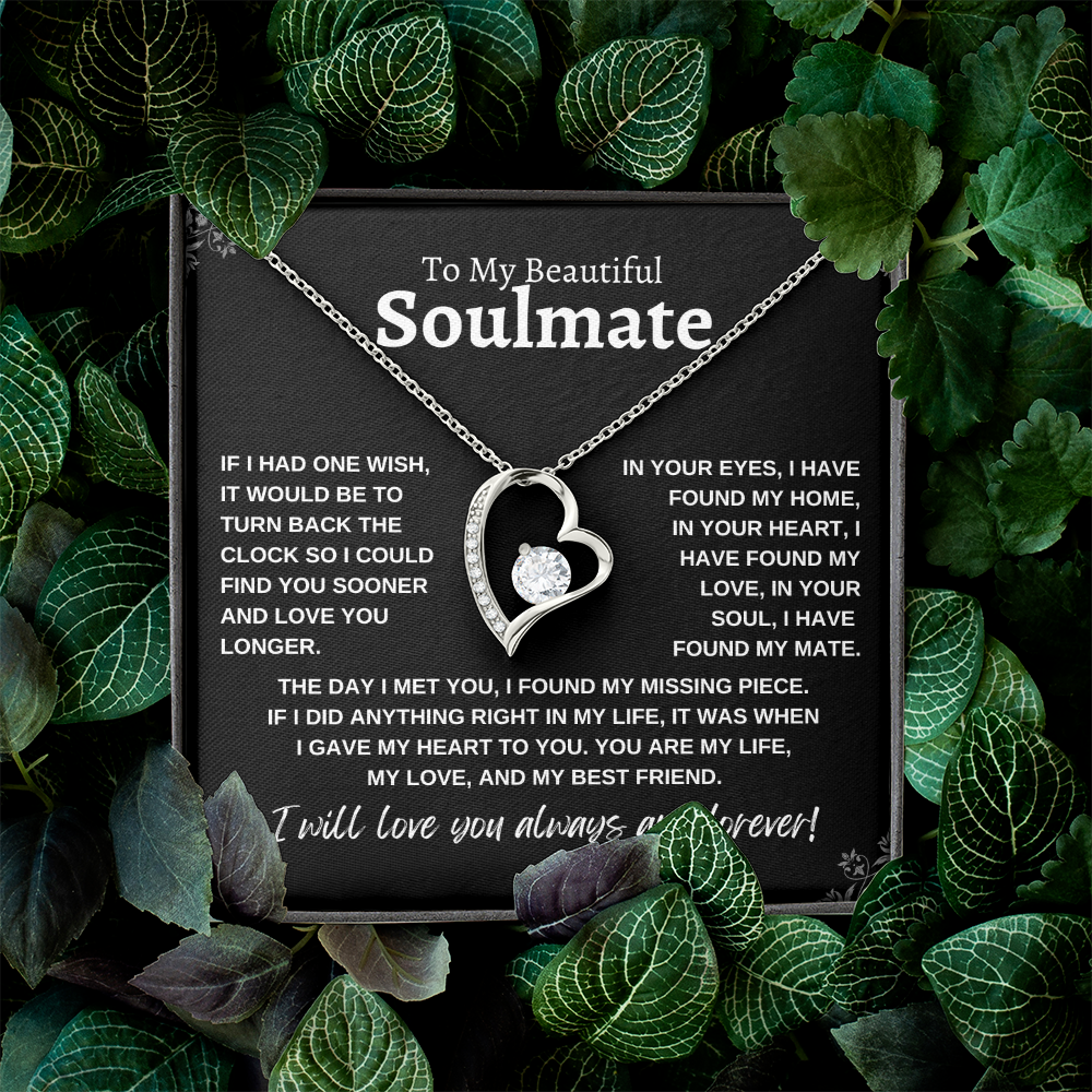 To My Beautiful Soulmate | Forever Love Necklace