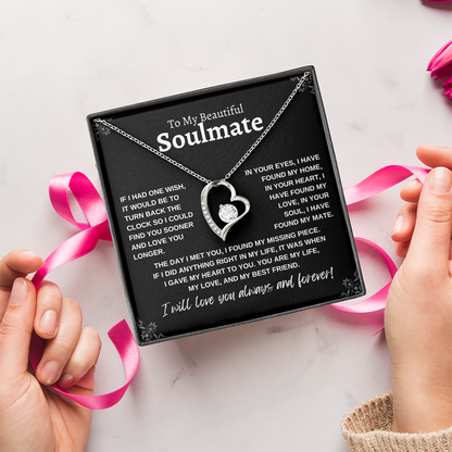 To My Beautiful Soulmate | Forever Love Necklace
