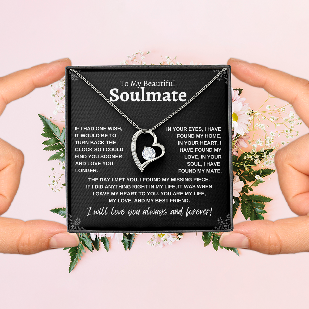 To My Beautiful Soulmate | Forever Love Necklace