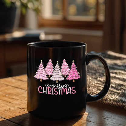 Merry Christmas | Black Ceramic Mug