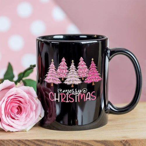 Merry Christmas | Black Ceramic Mug